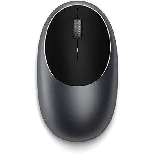 SATECHI M1 Wireless Bluetooth Mouse with Rechargeable Type-C (USB C) Port, Compact & Portable - for Mac/Windows, M4/M3/M2 MacBook Pro/Air, iPad Pro/Air, Mac mini, iMac, iPhone 16 and More - Space Grey