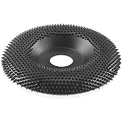 Kutzall Extreme Shaping Dish - Very Coarse, 4-1⁄2" (114.3mm) Dia. X 7⁄8" (22.2mm) Bore - Woodworking Angle Grinder Attachment for DeWalt, Bosch, Milwaukee, Makita. Abrasive Tungsten Carbide, DW412X120