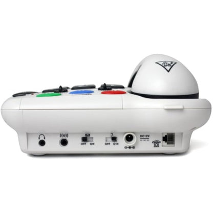 Geemarc Amplipower 50 - Amplified Corded Telephone with Tone and Volume control, Large Buttons and One-touch Memories - Hearing Aid Compatible - Specialised for Hearing Impaired - UK Version - White