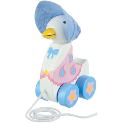 Orange Tree Toys - Official Licensed Peter Rabbit Gifts: Jemima Puddleduck Pull Along, Wooden Early Development & Activity Toy for Baby Girl or Toddler Boy, First Birthday Gift