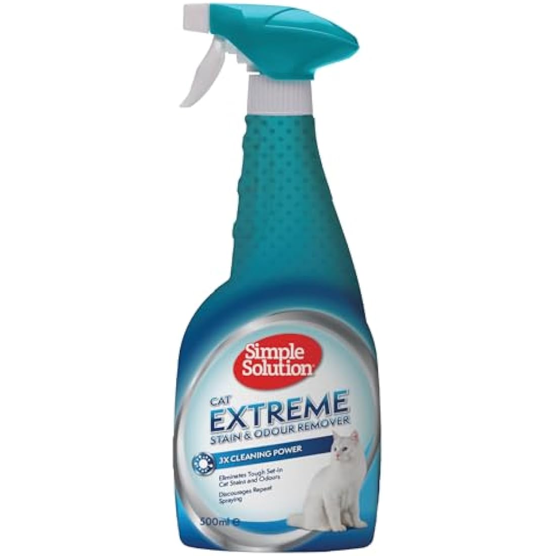 Simple Solution Extreme Cat Stain and Odour Remover, Enzymatic Cleaner with 3X Pro-Bacteria Cleaning Power - 500ml