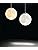 KRUIHAN 3D Print Led Moon Lamp Hang Ceiling Lamp Moon Light Night Light for Kids Room Restaurant Bed Room Living Room 18CM