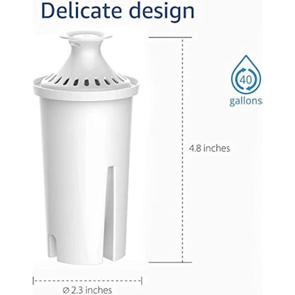Waterdrop TÜV SÜD, NSF Certified Filter Cartridge, Replacement for Brita® Classic OB03, Mavea® 107007, 35557, PearlCo®, Aqua Optima® RUF916 Water Jug (12)