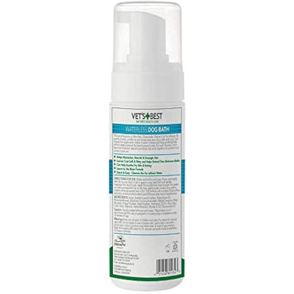 Vet's Best Waterless Dog Bath | No Rinse Dry Shampoo for Dogs | Natural Formula Refreshes Coat and Controls Odour Between Baths 150ml