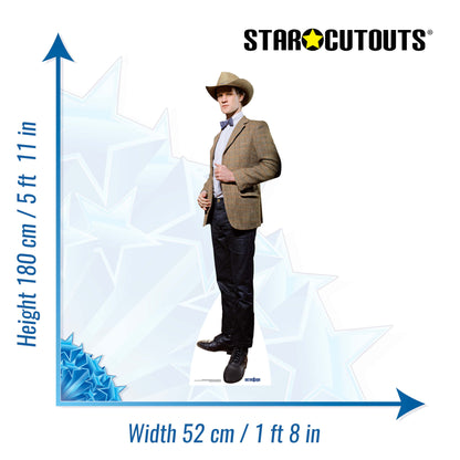 SC325 The 11th Doctor Stetson Matt Smith Cardboard Cut Out Height 180cm