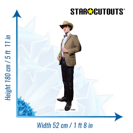 SC325 The 11th Doctor Stetson Matt Smith Cardboard Cut Out Height 180cm