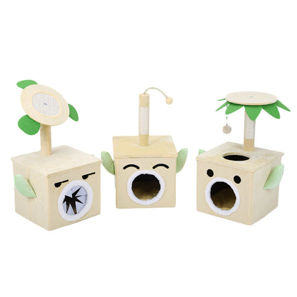 Playable And Sleepy Cat New Product Grinding Claw Toy Scratching Post