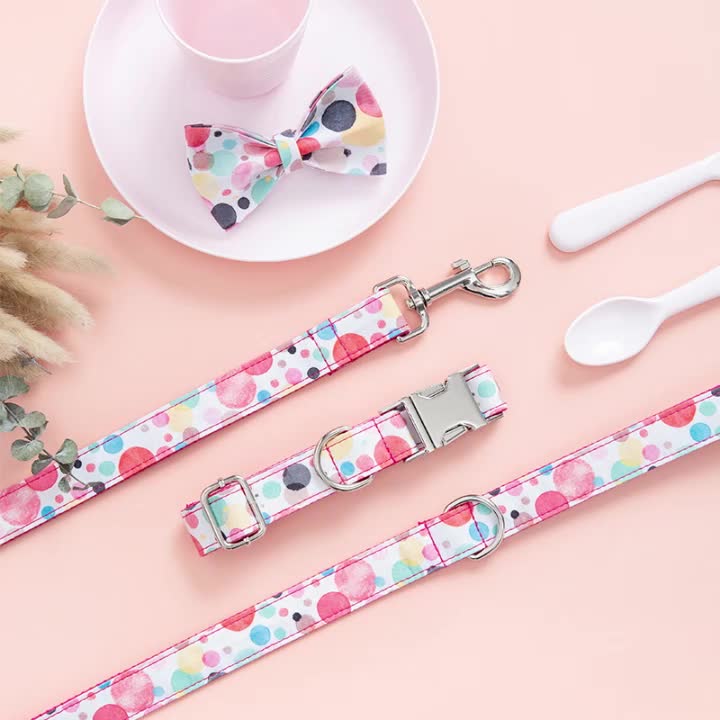 Custom Lettering Dog Collar Print Personality Suit