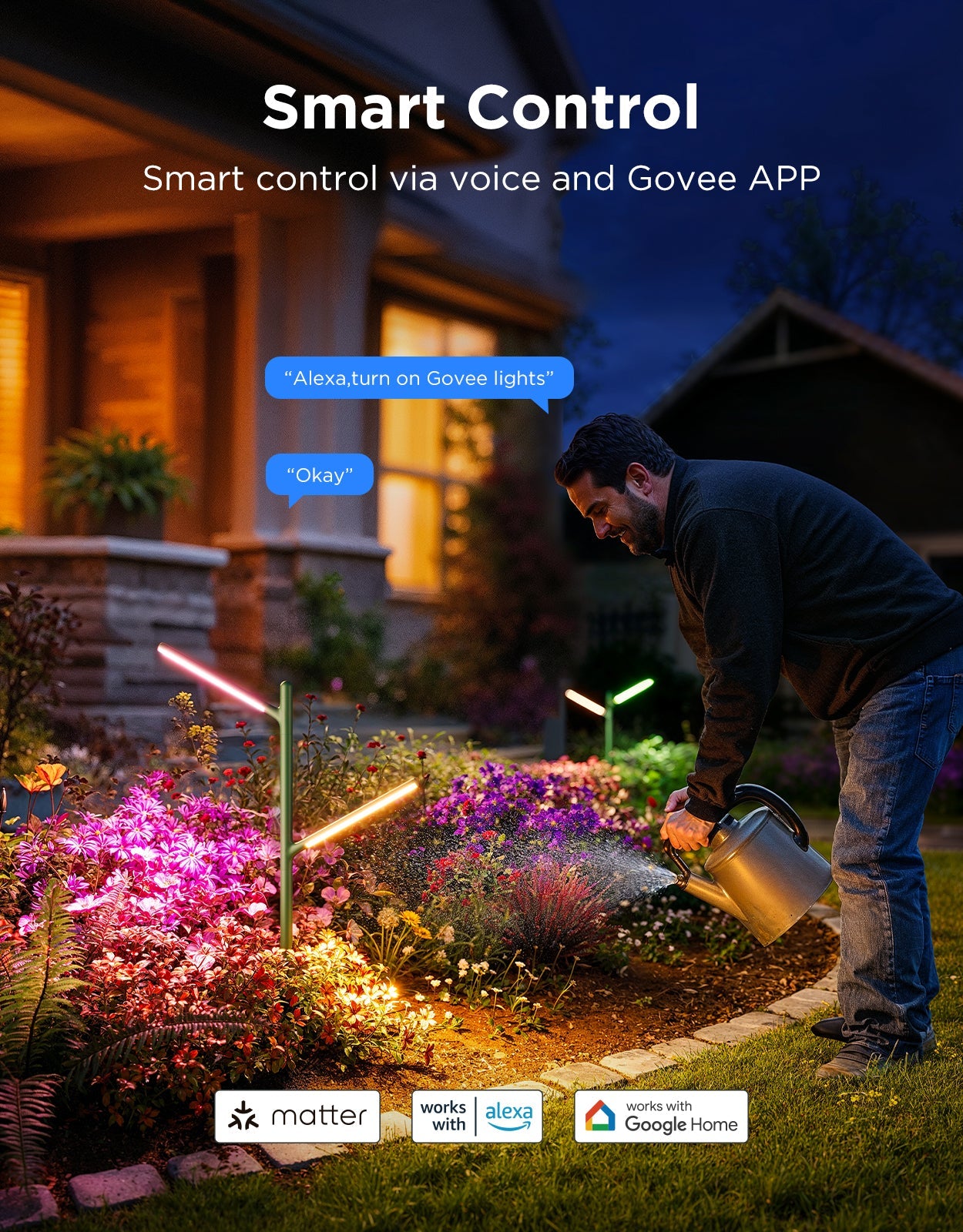 GOVEE RGBICWW GARDEN LIGHTS (2 PACK)