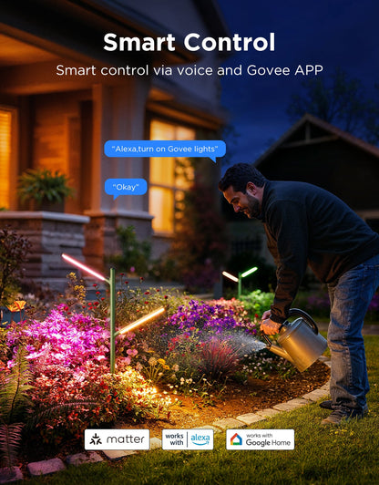 GOVEE RGBICWW GARDEN LIGHTS (2 PACK)