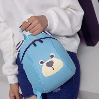 New baby cartoon bear double back 1 to five years old Minilight bag to prevent loss of shoulder bag