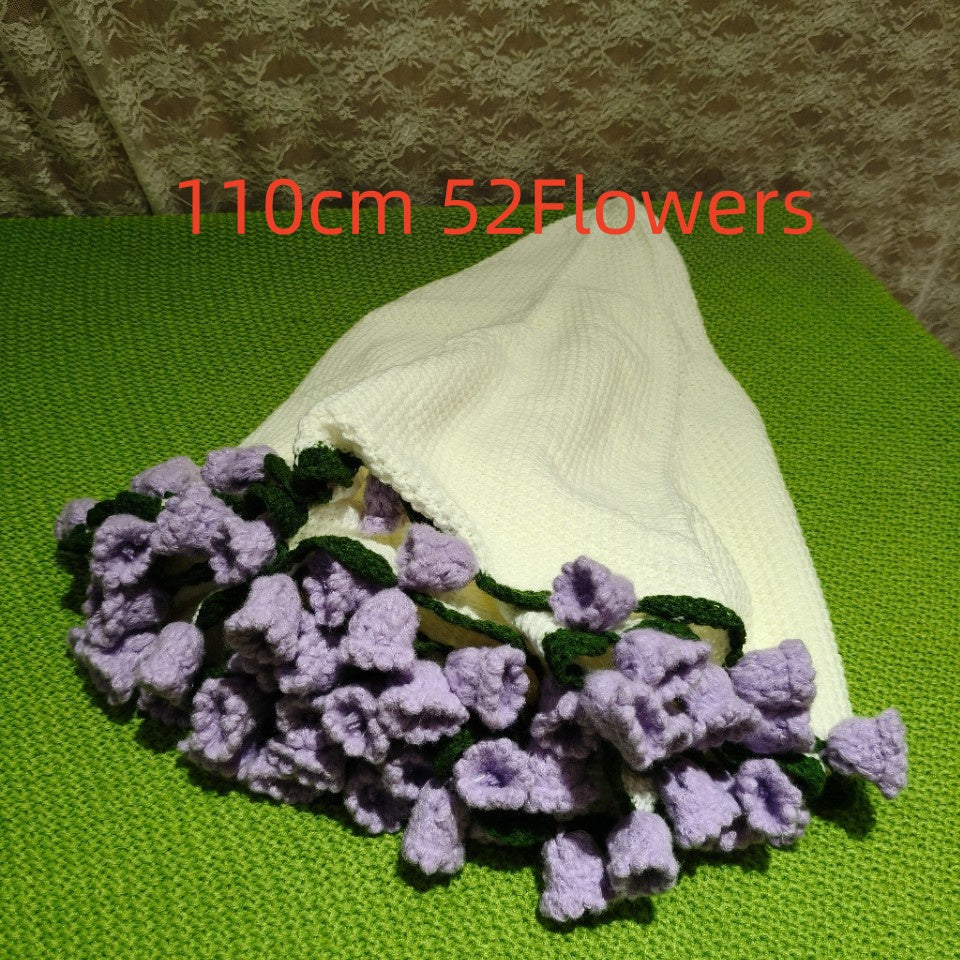 Bouquet Handmade Bouquet Wool Diy Crocheted Linglan Blanket