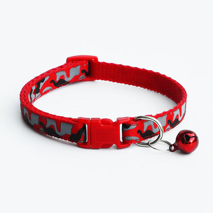 Pet camouflage bell collar