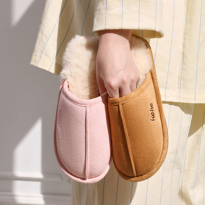Indoor Warm Plush Cotton Slippers