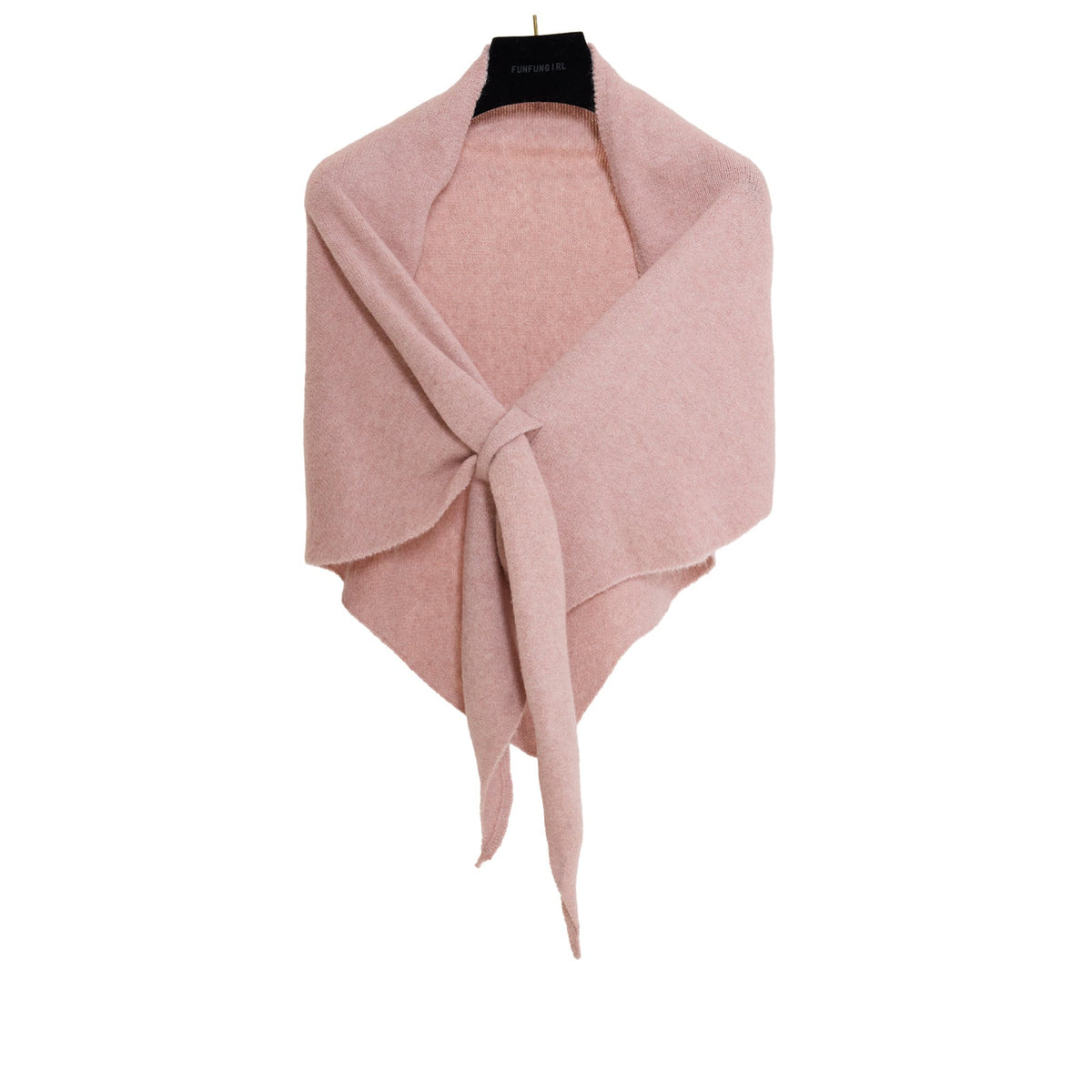 Winter Triangular Shawl INS Solid Color Soft Thickened Knitted Neck Wrap Korean Version Warm Shawl For Women