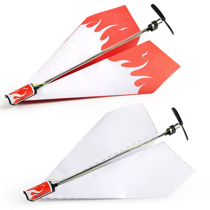 Motor electric hand throwing paper airplane