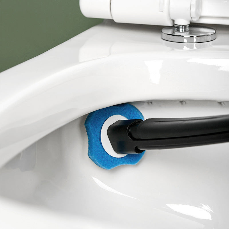 Disposable toilet brush set