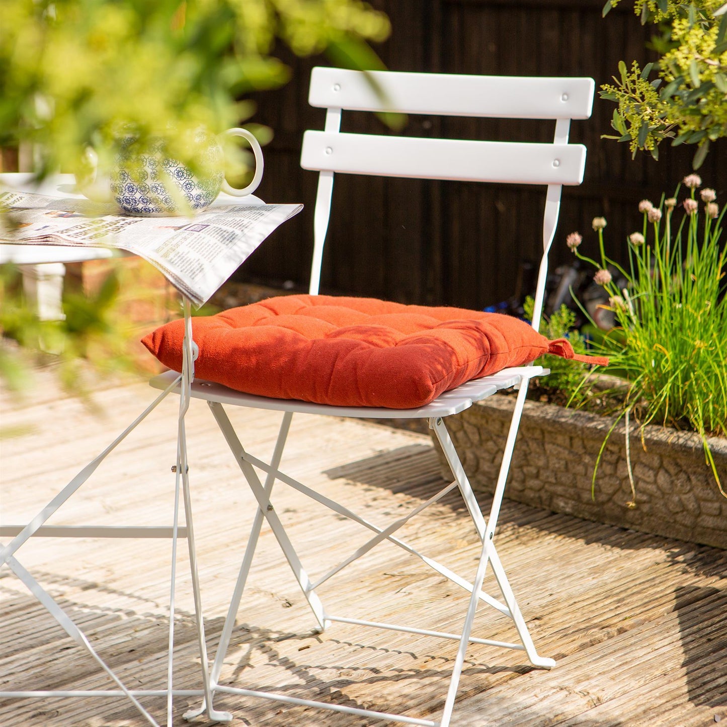 40cm Square Garden Chair Seat Cushion