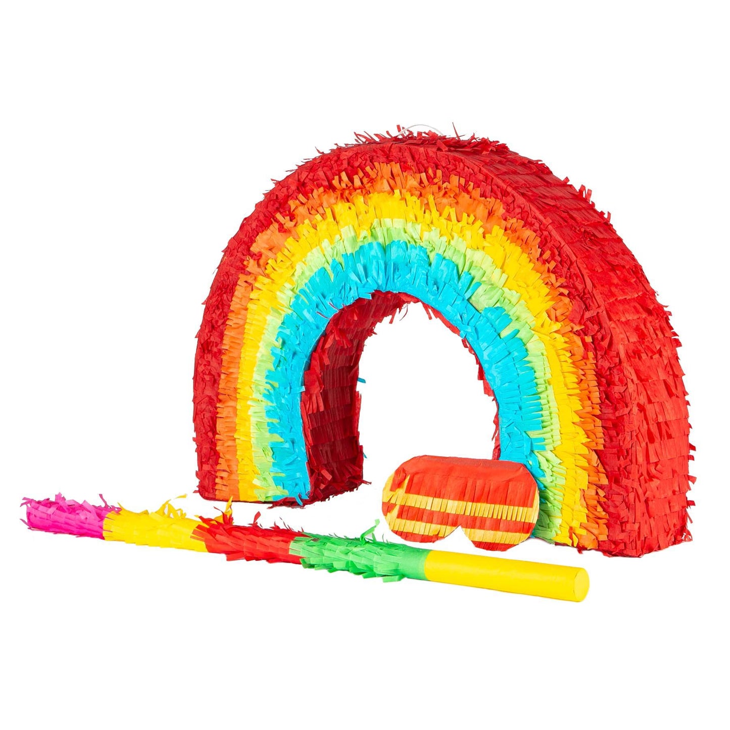 Large Rainbow Pinata Party Set