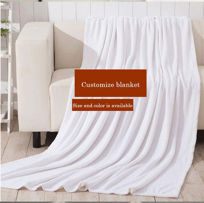 Custom Desig Flannel Blanket Knee Warm Blanket