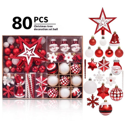 Christmas Decorations 6CM Painted PET