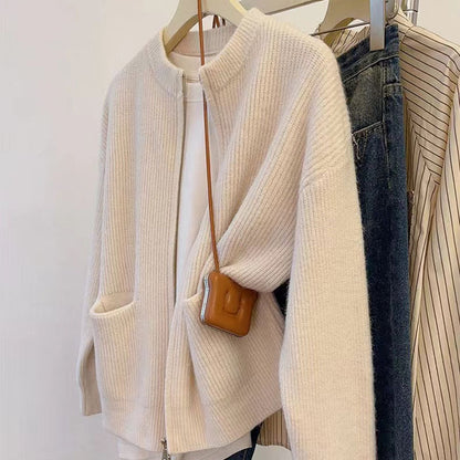 Design Temperature-sensitive Soft Wind Soft Glutinous Sweater Coat