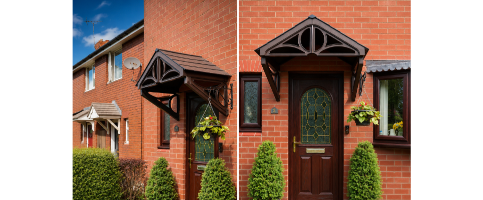 Althorp Door Canopy 149cm - Flat Pack Porch Canopy