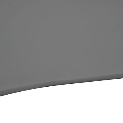 Outsunny 2.5M Garden Cantilever Parasol, Offset Roma Patio Umbrella Hanging Sun Shade Canopy Shelter with 360\'c2\'b0 Rotation and Cross Base, Dark Grey