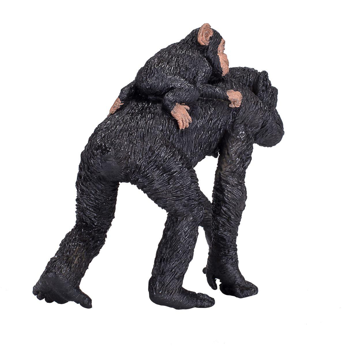 Chimpanzee and Baby Toy  Realistic Wildlife Figurine