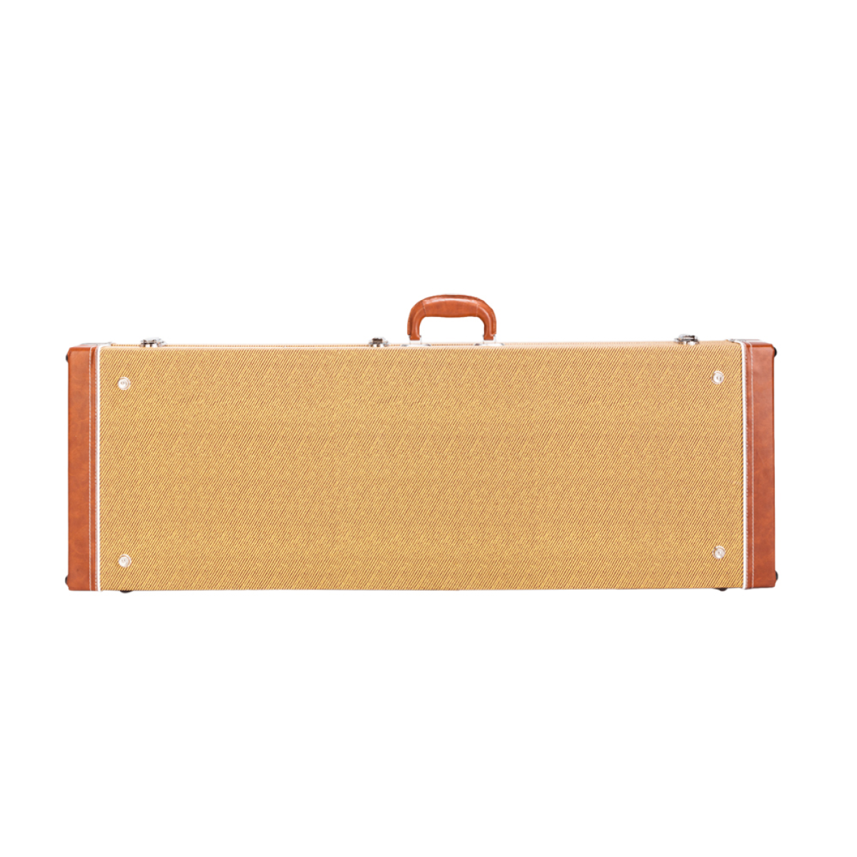 【Replace 24852220】High Grade Electric Guitar Square Hard Case for GST GTL 170 SG and Burning fire Style Flat Yellow