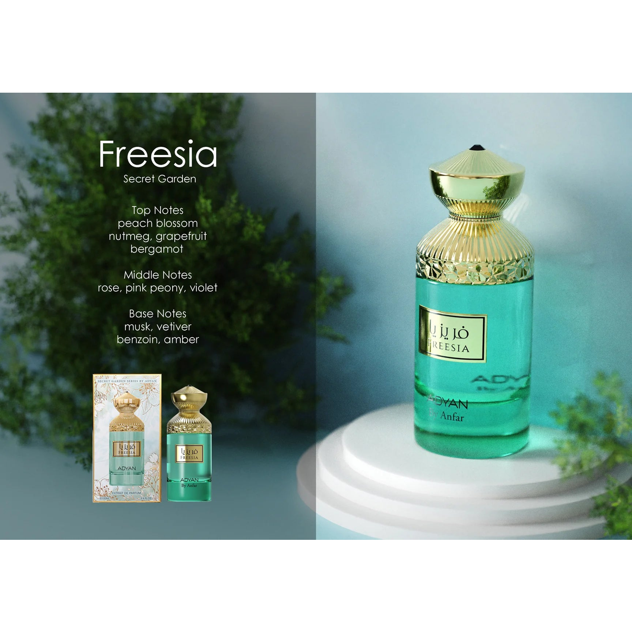 Freesia: Secret Garden by Adyan – Extrait de Parfum (100ml)