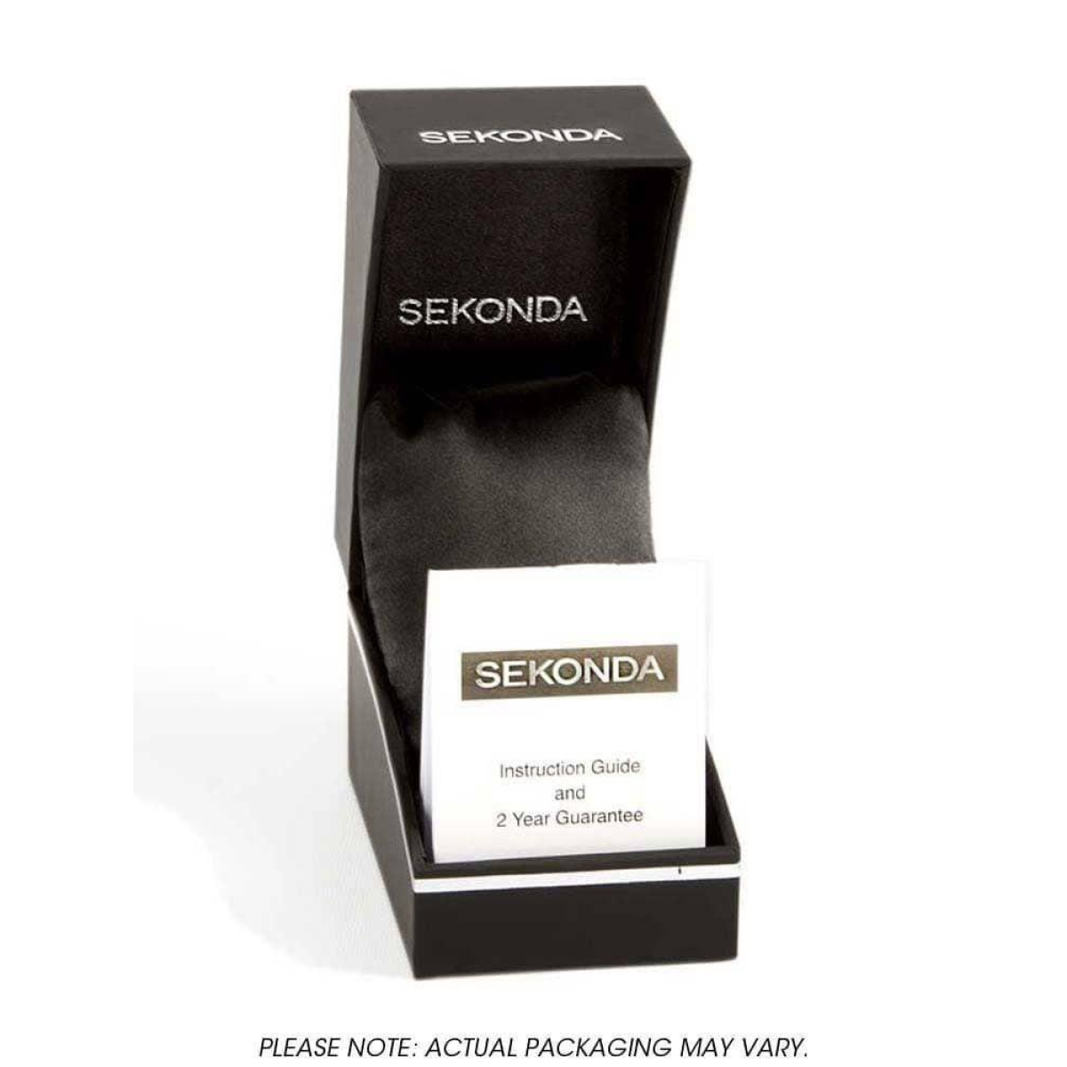 Sekonda Seksy Ladies Bling Round White Dial & silver stone Stainless Steel Bracelet Strap Watch