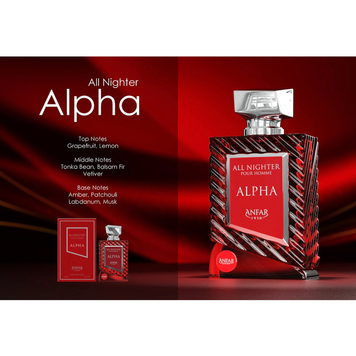 All Nighter Alpha by Anfar – Extrait de Parfum (100ml)