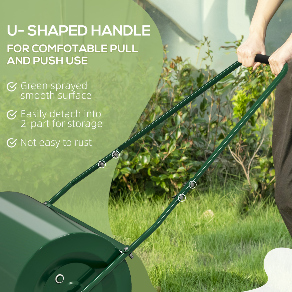 Heavy-Duty Lawn Roller - Efficient Flattening Tool for Perfect Lawns