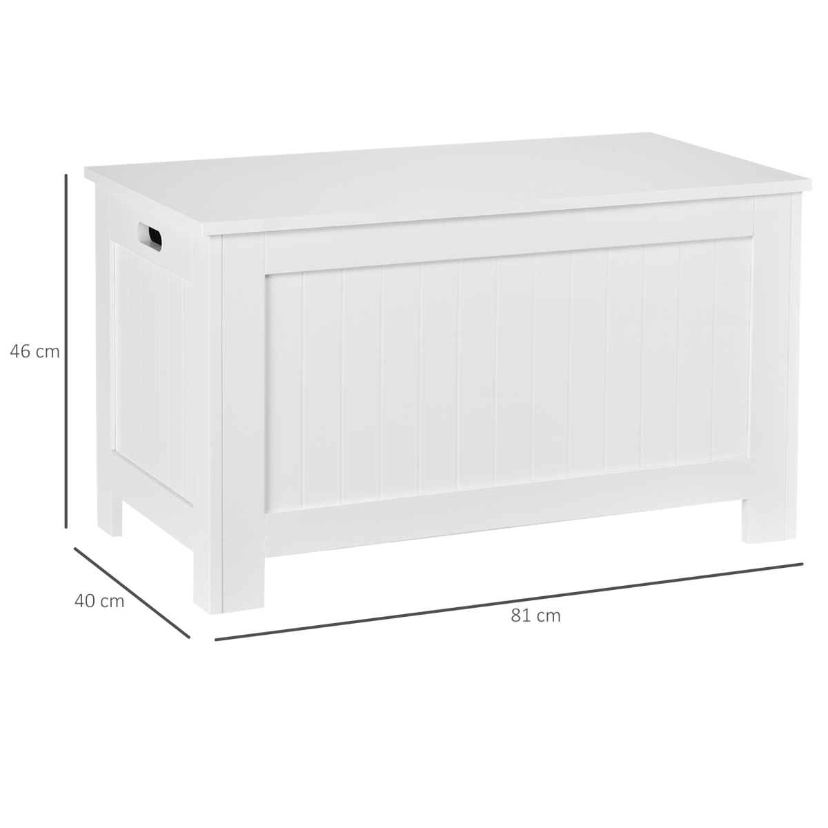 Large Storage Box Toy Chest  with Lid & Safety Hinges