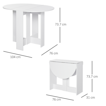 Folding Drop Leaf Dining Table Foldable Bar Table for Small Kitchen