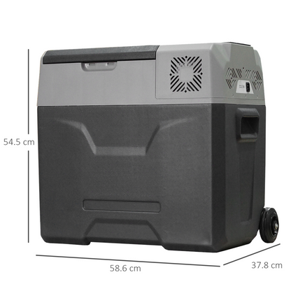 Car Refrigerator, Portable 12/24V 50L Fridge Freezer, Down to -20??HOMCOM