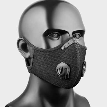 （2Pack）Reusable Half Face Cover Mask w/ Filter Cycling Outdoor Sport Face Mask