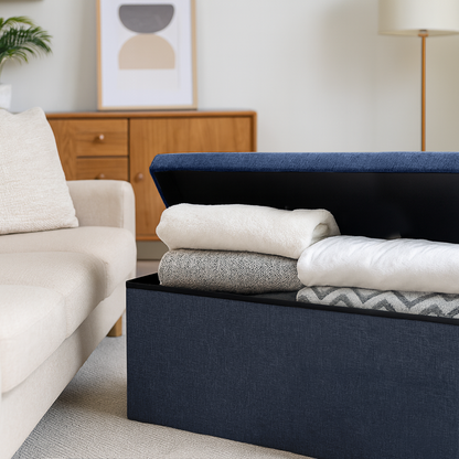 Foldable Storage Ottoman - 111 x 37 x 39cm