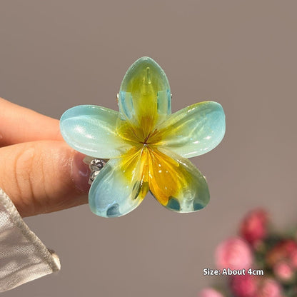 High Sense Plumeria Rubra Seaside Holiday Barrettes