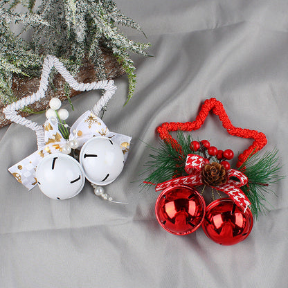 Christmas Five-pointed Star Bell Accessories Pendant
