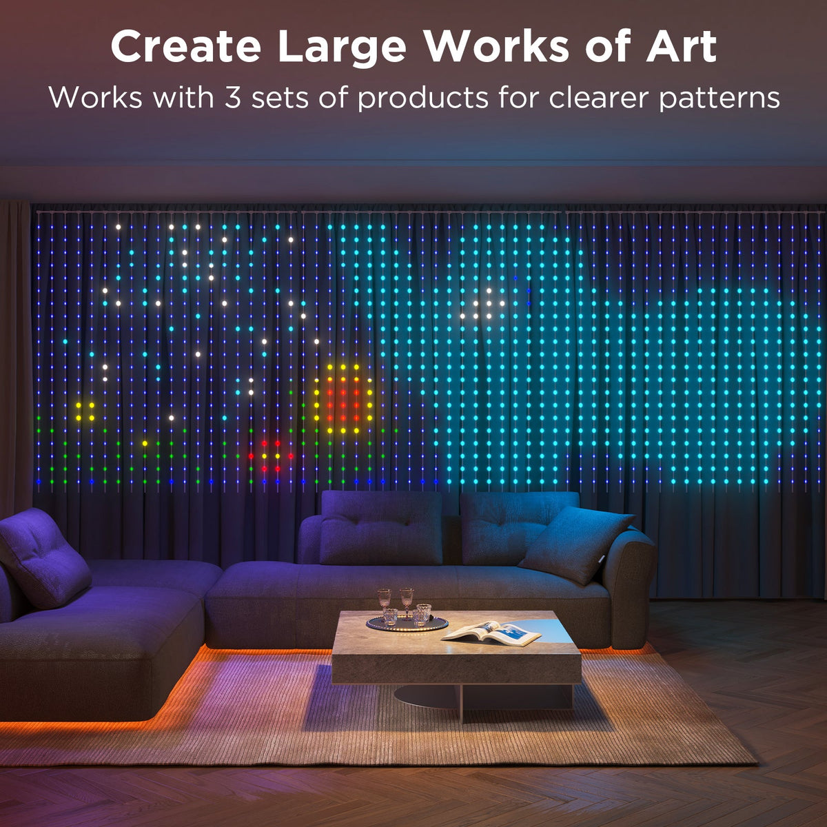 GOVEE CURTAIN LIGHT NETFLIX 400 LED