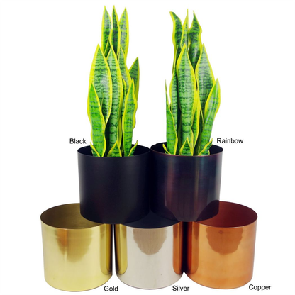 120cm Twisted Trunk Artificial Japanese Fruticosa Style Ficus Tree Copper Planter