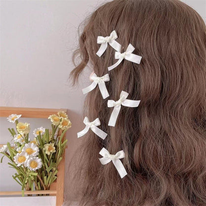 3cm Ribbon Bow Small Hairclip