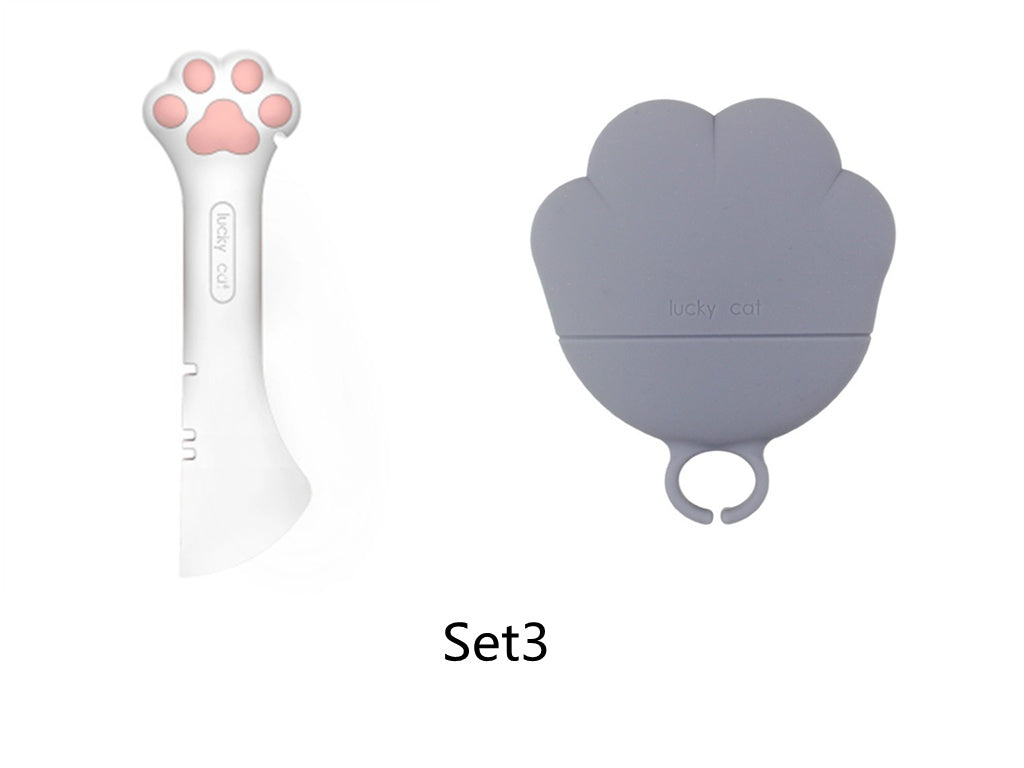 Multifunctional can opener for pet canned spoon