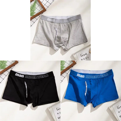 Mens Boxers 100% Cotton Underwear Sleep Underpants Men Panties Shorts Comfortable Plus Size Mens Underwear Boxer Hombre Men 4XL