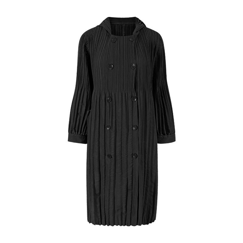 Fashion Loose Mid-length Double-breasted Trench Coat