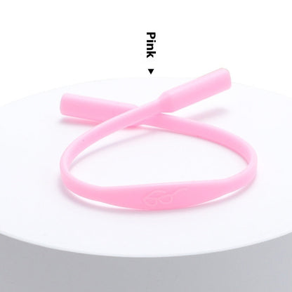 Solid Color Simple Silicone Glasses Non-slip Rope Glasses Strap