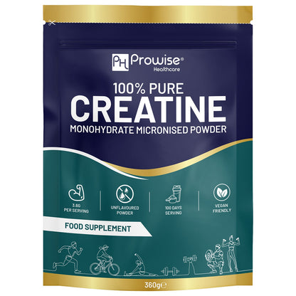 Creatine Monohydrate Powder | 100 Serving – 360g Pouch