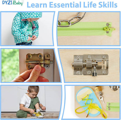 DYZI Montessori Busy Board for Toddlers